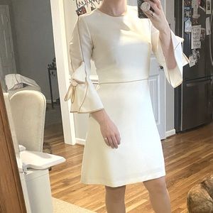Designer White Dress with Bows